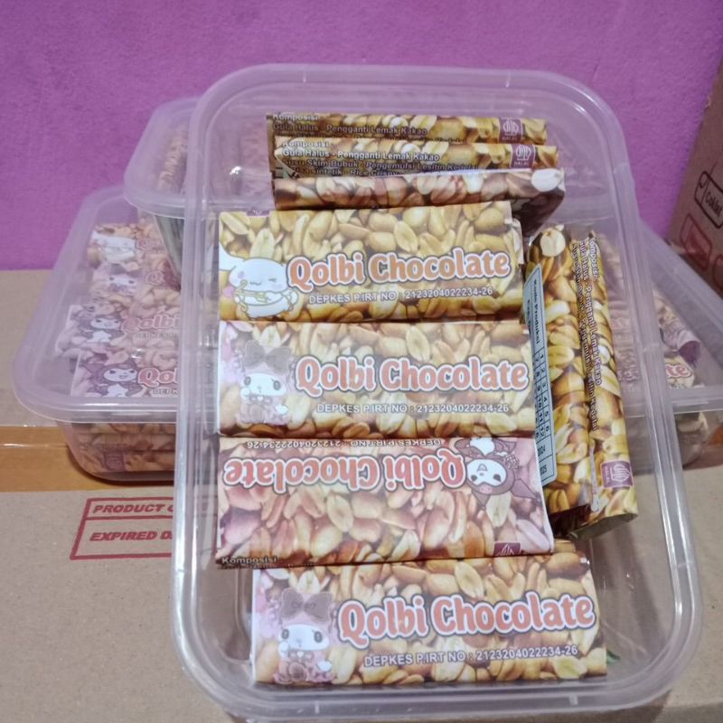 

coklat Qolbi isi 25pcs