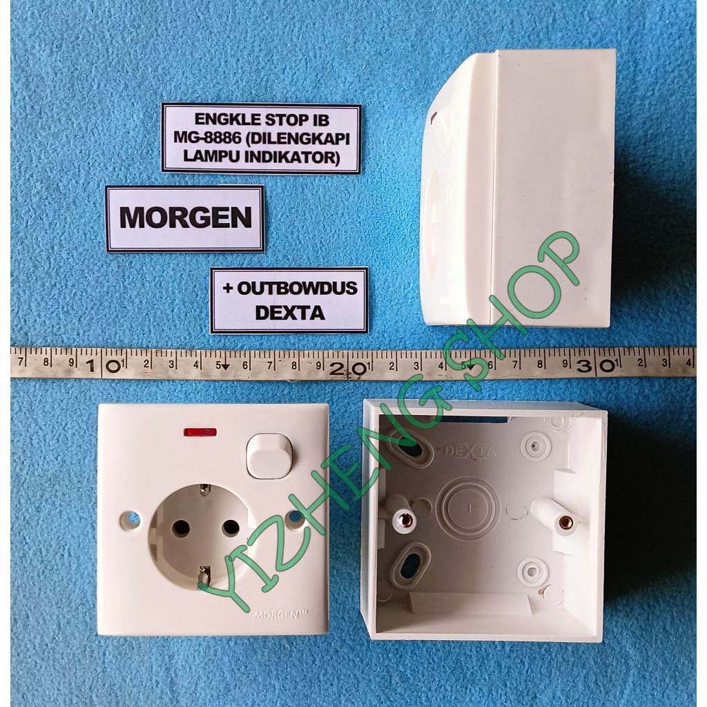 Engkle Stop Arde + LAMPU INDIKATOR MORGEN MG-8886 + OUTBOWDUS PUTIH