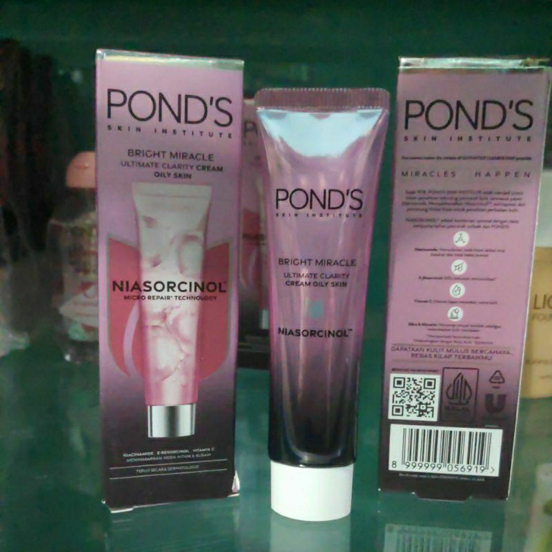 Ponds Bright Miracle Oily Skin 20g - Age Miracle Day & Night Cream 10g Moisturizer anti aging Penuaa