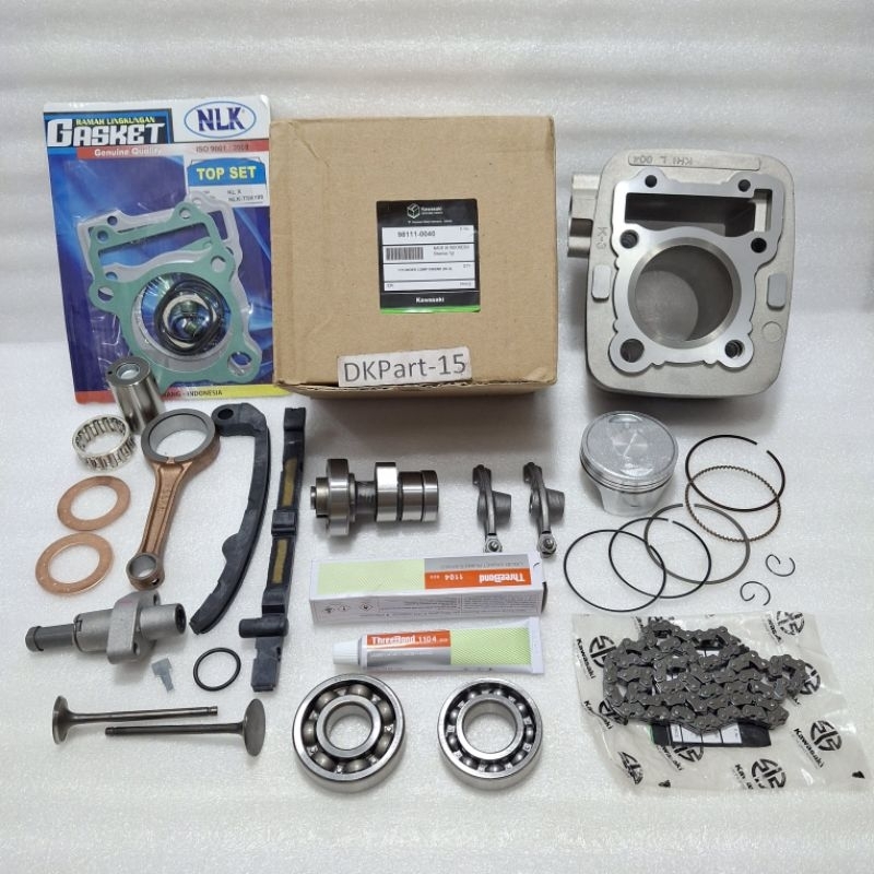 Blok Seher Komplit 11 Item isi piston kit kawasaki Klx 150,Klx 150 karbu asli klx 150