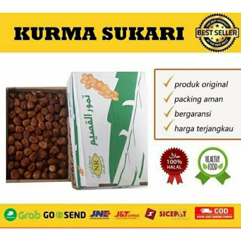 

Kurma Sukari 3kg || Kurma Asli Madina || Termurah