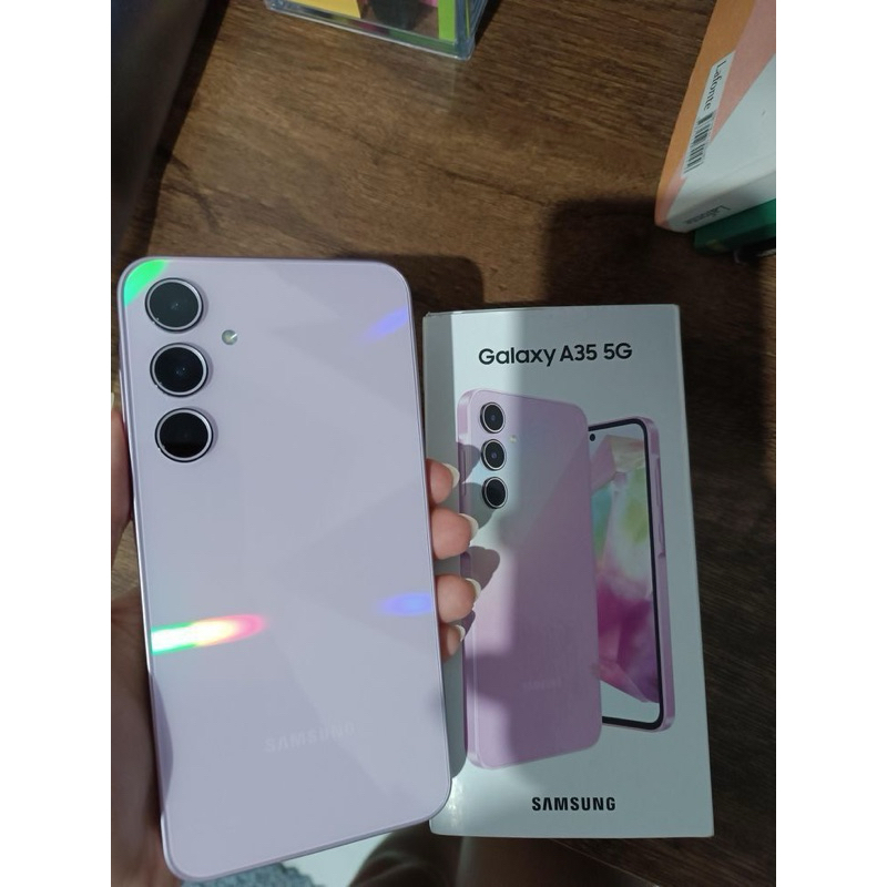 handphone samsung a35 pink second