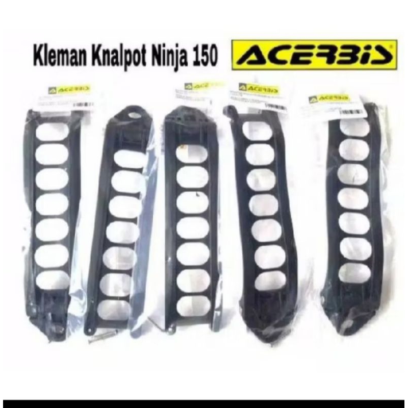 Kleman knalpot acerbis ninja r rr satria 2t dLl/gantungan kenalpot