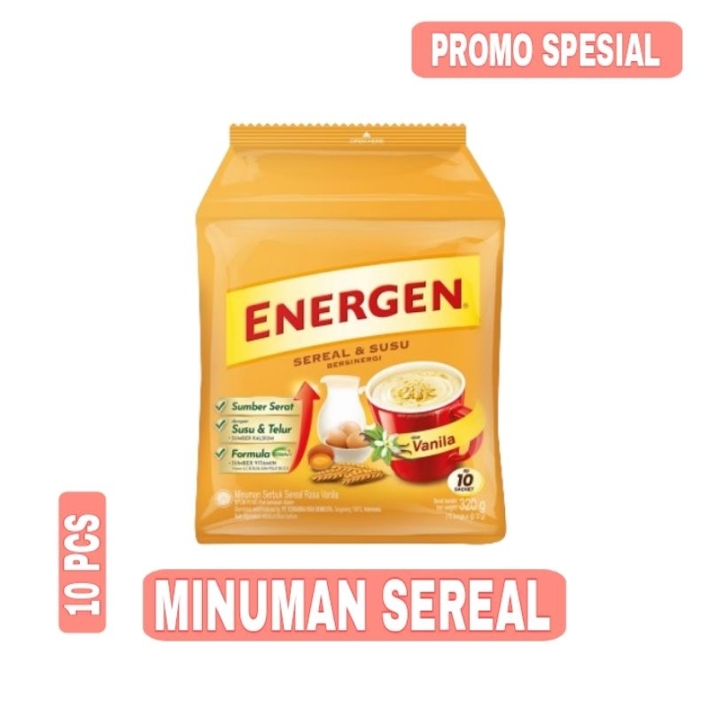 

Energen Minuman Sereal Instan - Energen Minuman Sereal Vanila 10 x 29 g