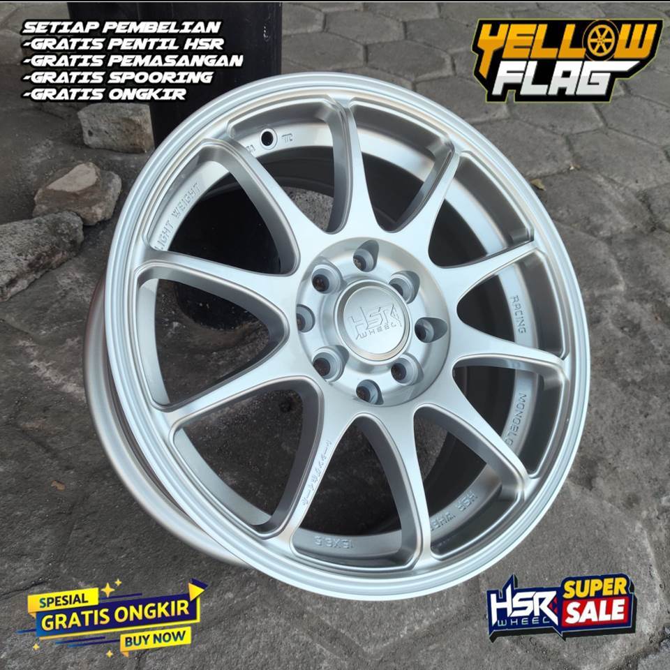 VELG MOIBL RING 15-PROMO VELG HSR INDY BOROKO 05 R15X6,5 PCD 8X100-114,3 TERMURAH RING 15 FOR LATIO 