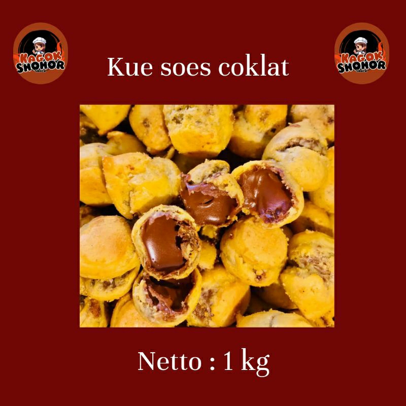 

Kue Soes Coklat 1kg Kagok Shohor Snack