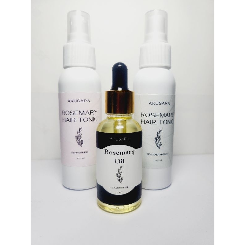 PAKET HAIR TONIC ROSEMARY + ROSEMARY OIL BY AKUSARA