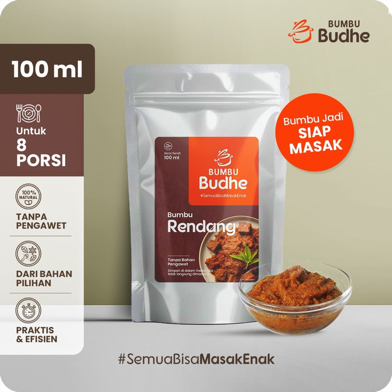 

Bumbu Budhe - Rendang 100 ml | Bumbu Siap Masak