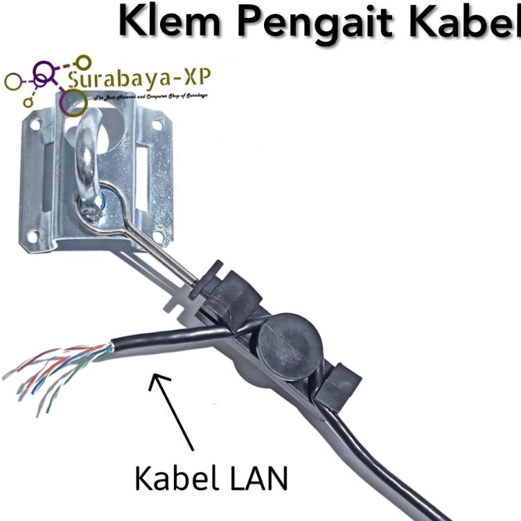 Promo Spesial Klem Pengait Kabel Fiber Optik FO dan Clamp Kabel LAN