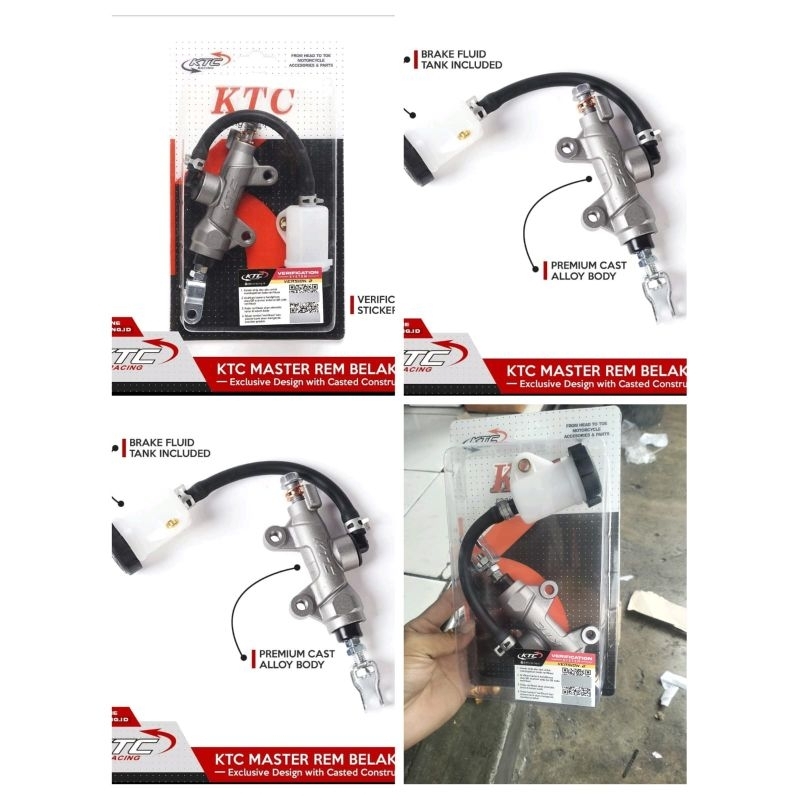 MASTER REM KTC RACING /TONJOKAN MASTER REM BELAKANG KTC UNIVERSAL