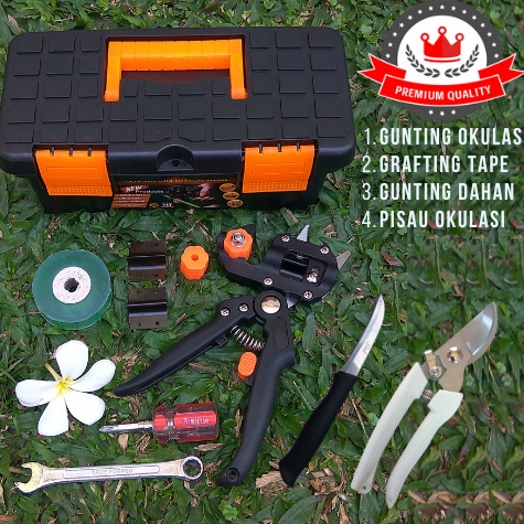 Pencarian Terbaru Grafting Tool Set Lengkap Gunting Dahan Pisau Okulasi