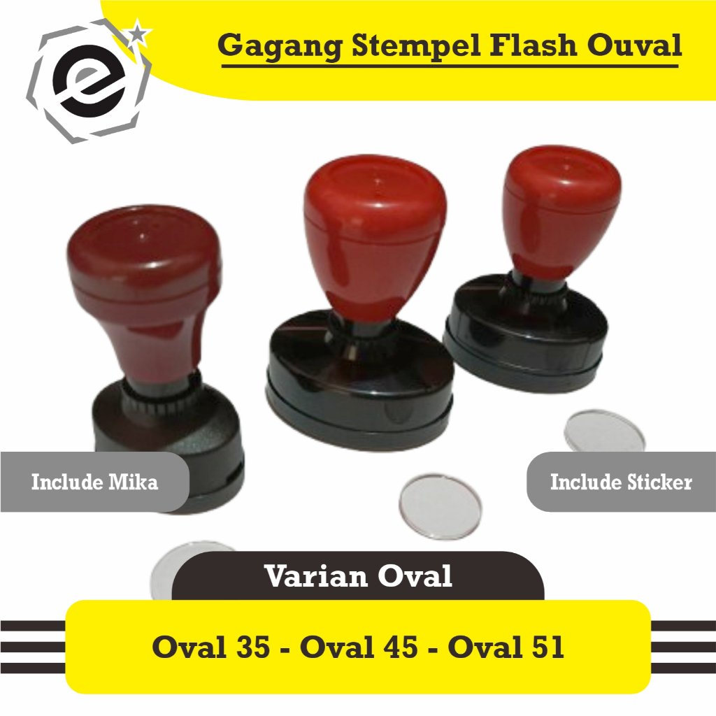 

Gagang Stempel Flash Ouval Premium Import Quality