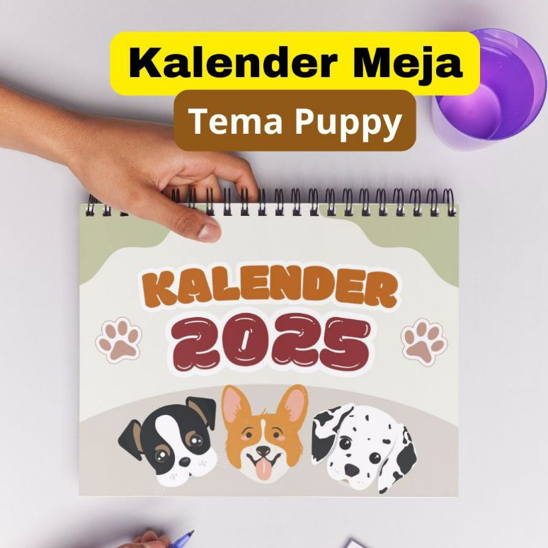 

Kalender Aesthetic 2025 Tema Puppy