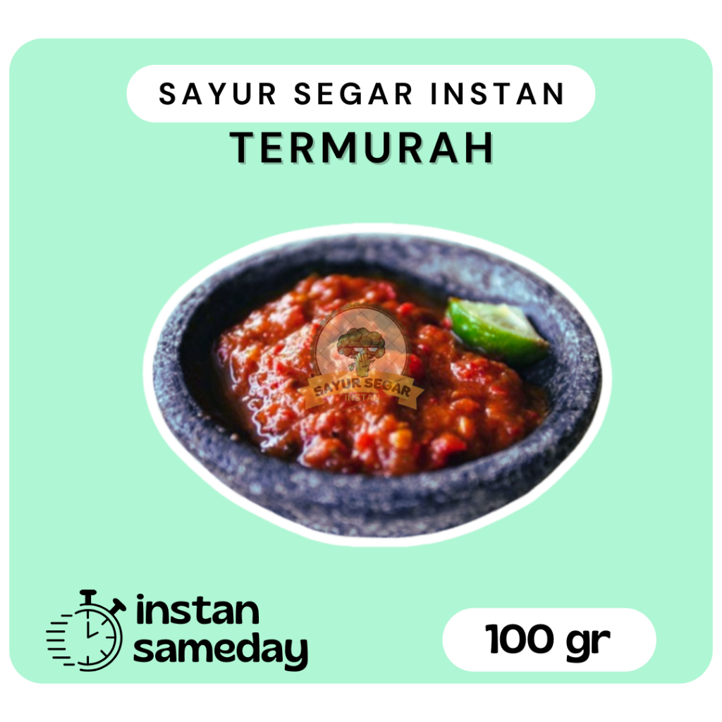 

Sambal Orek/Sambal Mentah 100gram - Sayur Segar Instan
