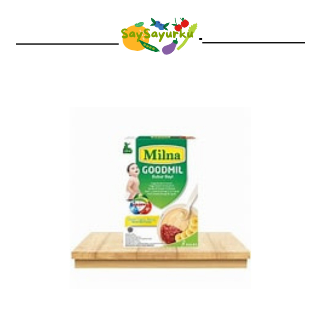 

Milna Goodmil Bubur Bayi 6+ Beras Merah Ayam / Pisang 8+ Beras Merah Peach 120gr