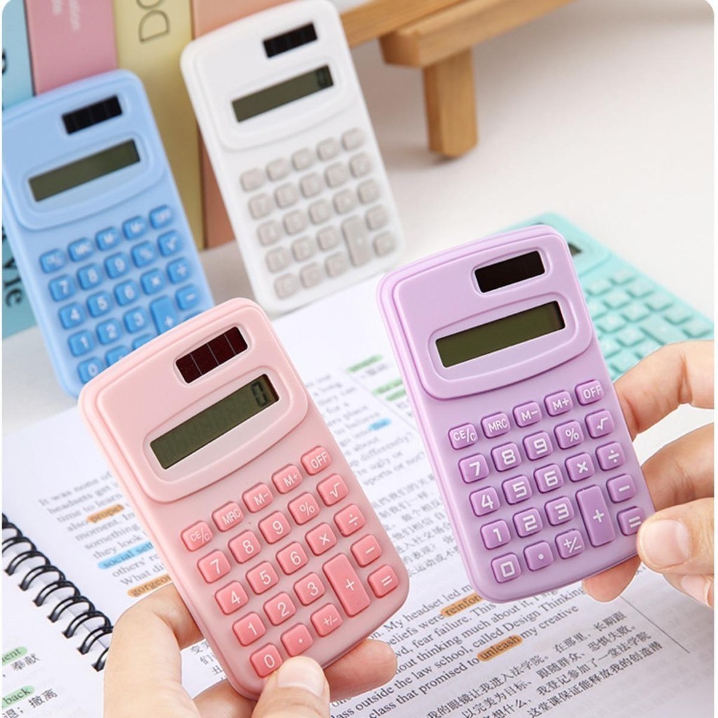 

Kalkulator Saku Pelajar Portabel, Desain Minimalis, Warna Solid, Alat Perhitungan Matematika Mini untuk Siswa Sekolah Dasar