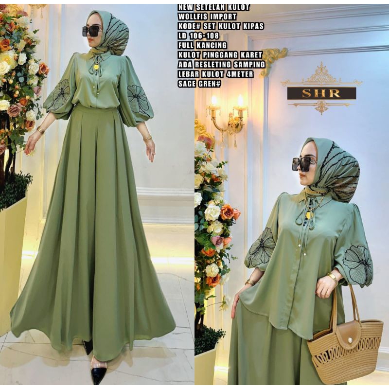 SHR ORI Jumpauit Kulot Ceruty Import Full Furing