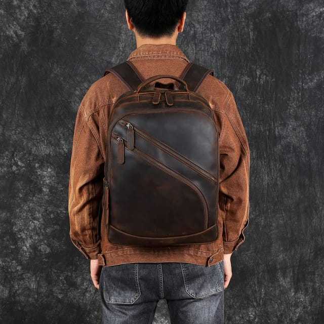 Tas Ransel Kulit Berkapasitas Besar- Tas Kulit Asli Garut