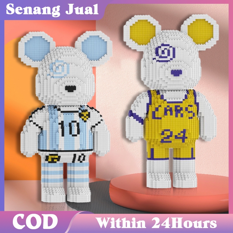 6900Pcs Block Nano Bear Bricks Violent Bear Violent Bear Nano Block Hadiah Kado Anak