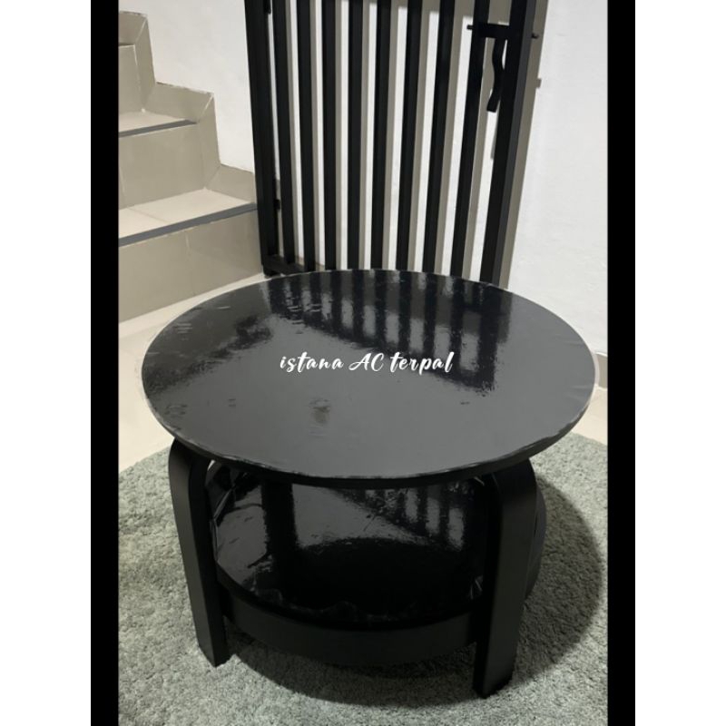 taplak meja bulat transparan/ mika bening bulat transparan /mika bulat  tebal dan lentur lemas