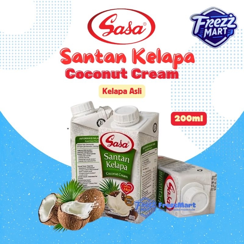 

Sasa Santan Kelapa Cair 200ml Coconut Cream