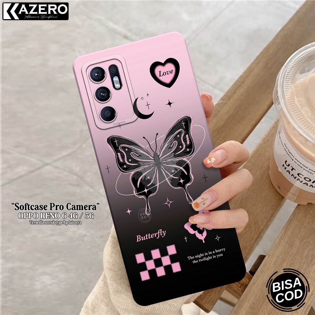 Kesing OPPO RENO 6 4G / 5G Fashion Case Aesthetic Softcase OPPO RENO 6 4G / 5G Silikon Pro Camera Ca