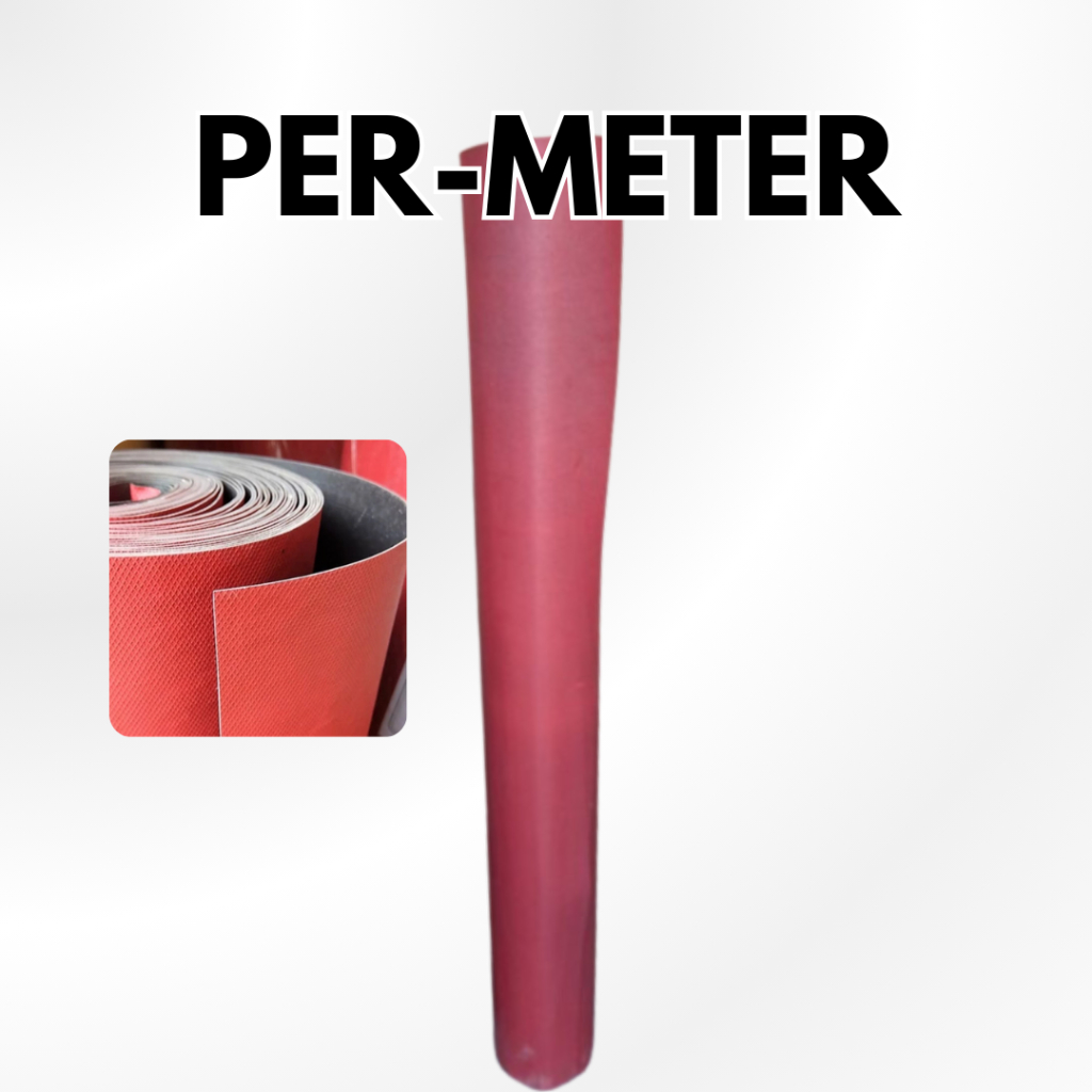 Permeter Karpet Talang Air Tinggi 110 cm Tebal 1 mm Karpet Atap Genteng Merah Hitam Alas Meja Lantai