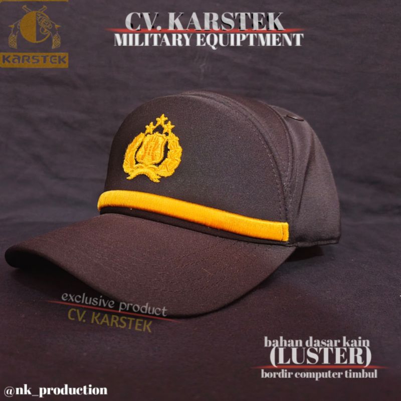 TOPI POLRI PAMA || TIPE KOMANDO|JALA MES|WALET|| EXCLUSIVE PRODUCT CV. KARTSTEK ORIGINAL