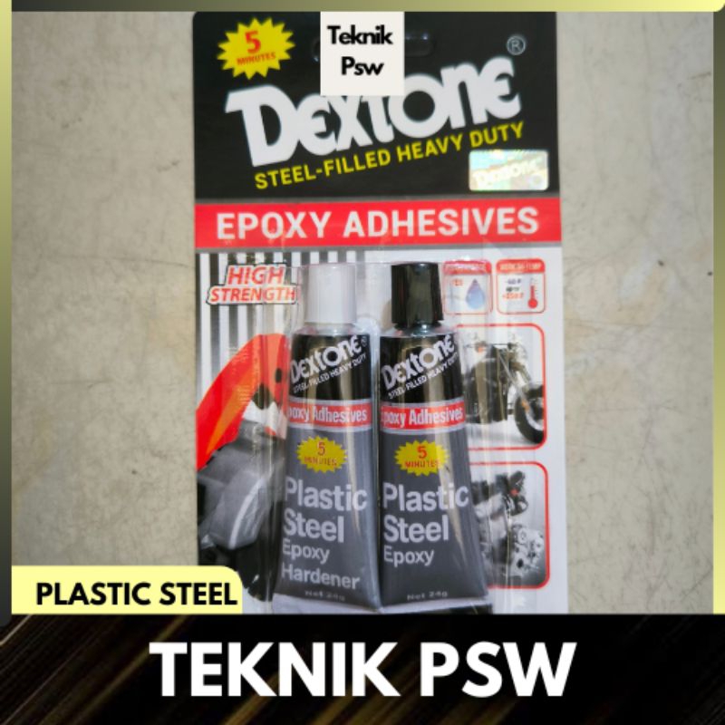 

Plastic Steel Dextone 5 menit/Lem Besi ASLI 100% (Lem Epoxy)