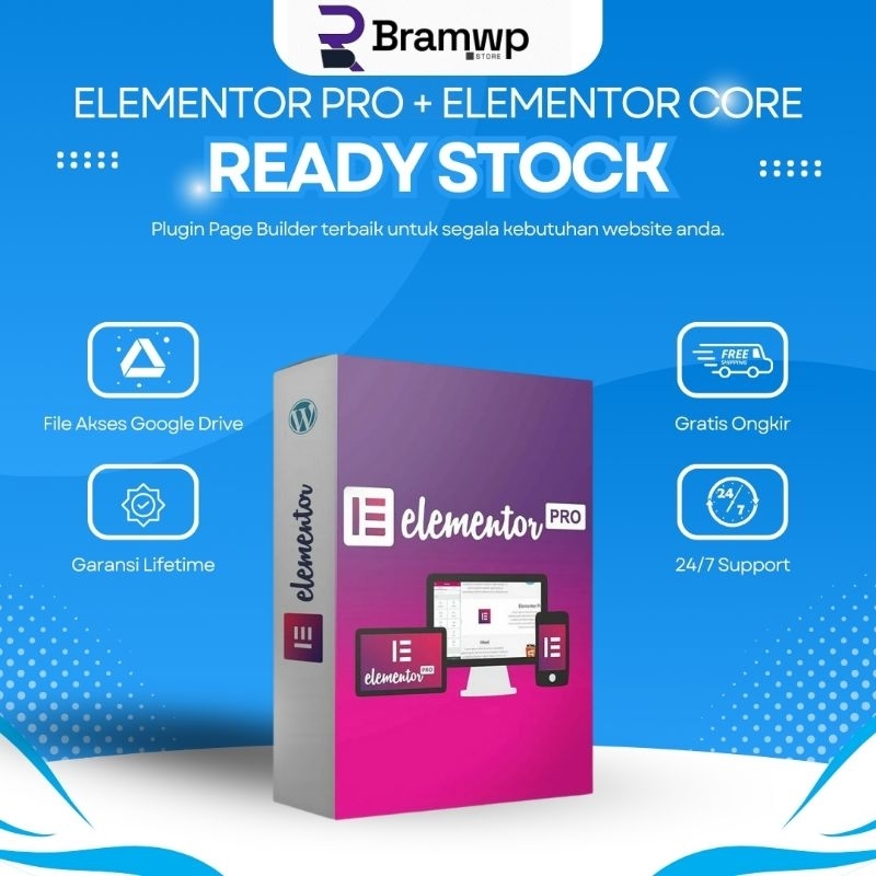ELEMENTOR PRO Lifetime + Bonus Template + FREE Akses Plugin lifetime