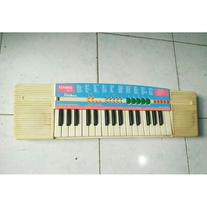 keyboard, piano Casio sa21, normal second