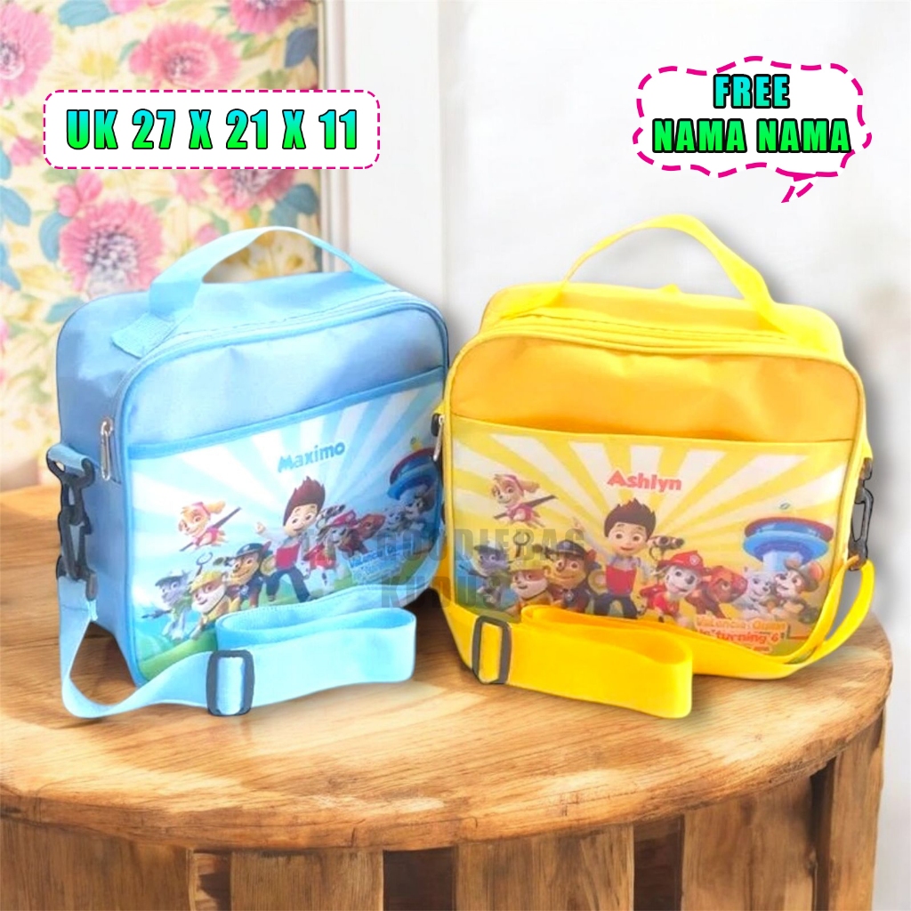 

AA Tas Ulang Tahun Anak Custom Nama dan Foto Tas Ultah Selempang Kantong Depan Model Unicorn murah