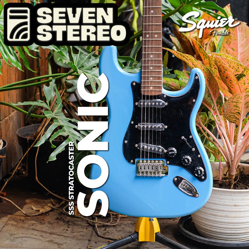 Squier Sonic Stratocaster Electric Guitar Laurel FB California Blue