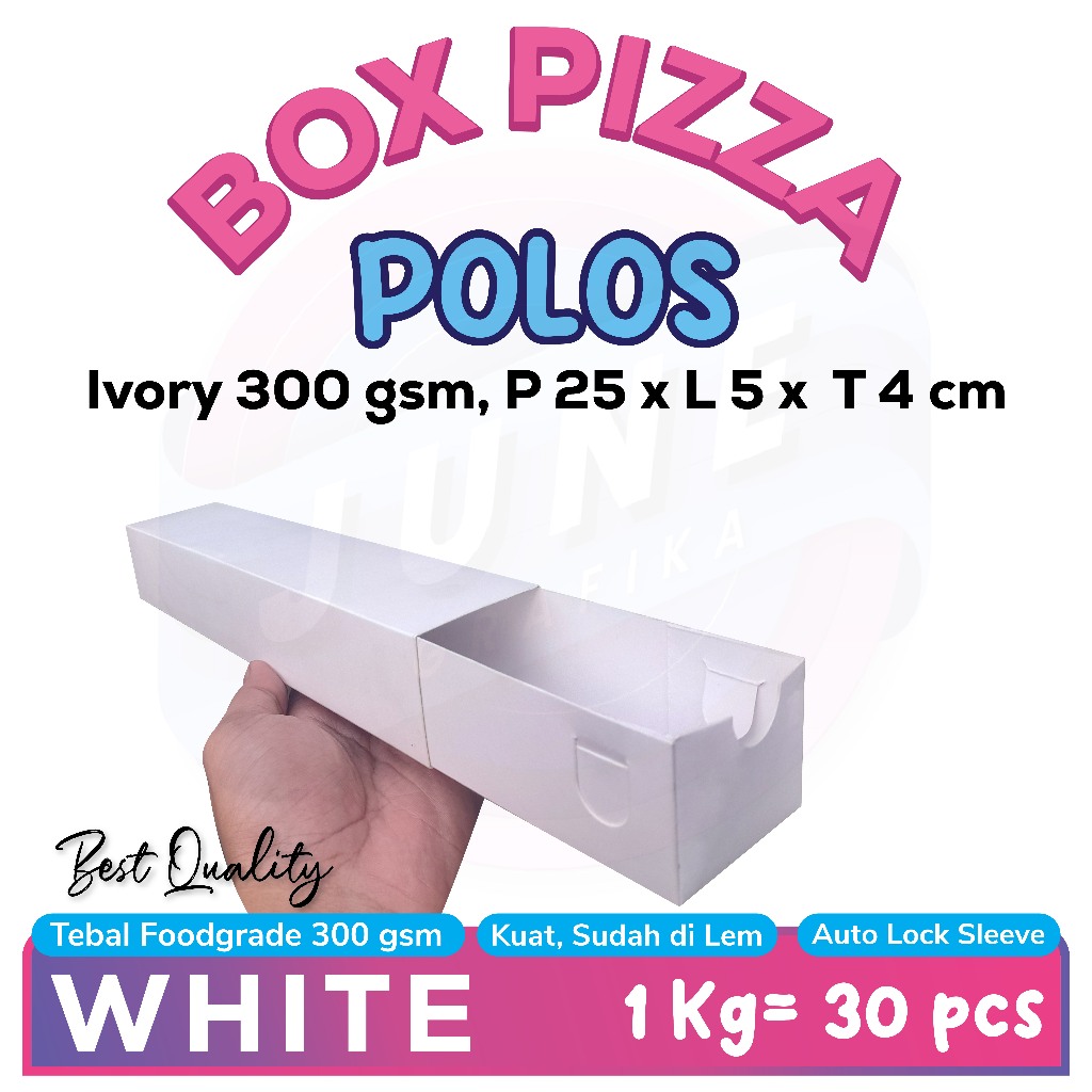 Box Pizza Panjang Ivory 300 gr Foodgrade 25x5x4