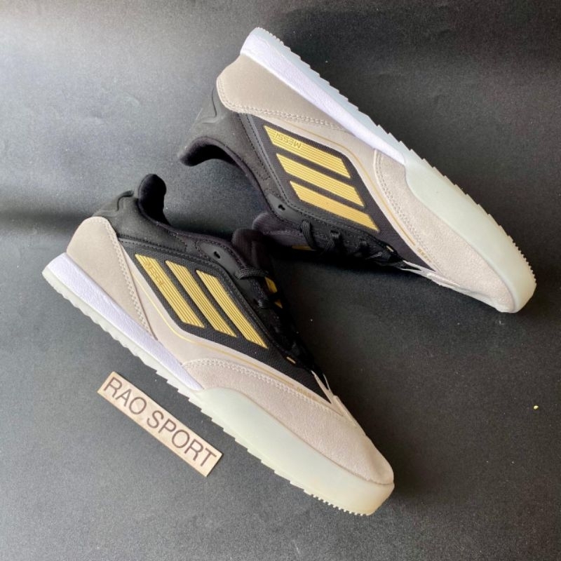 big promo sepatu futsal adida adizero f50 messi white black gold