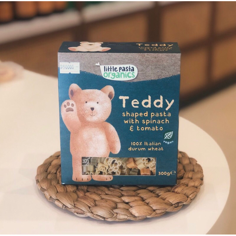 

Little Pasta Organics Teddy Bear 300gr | Pasta Gandum Utuh Organik | MPASI Bayi