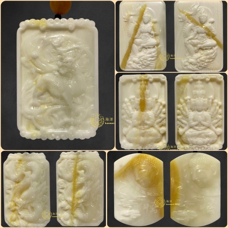 LIONTIN KULIT KERANG UKIR ASLI 100% PUTIH SERAT EMAS / PUTIH MUTIARA BAHAN SUPER BERKUALITAS NATURAL