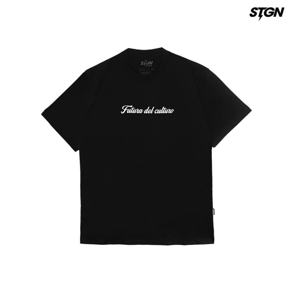 Steigen kaos pria lengan pendek hitam - tshirt fdc
