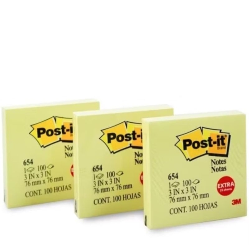 

Post It 654 3M (75mm x 75mm)