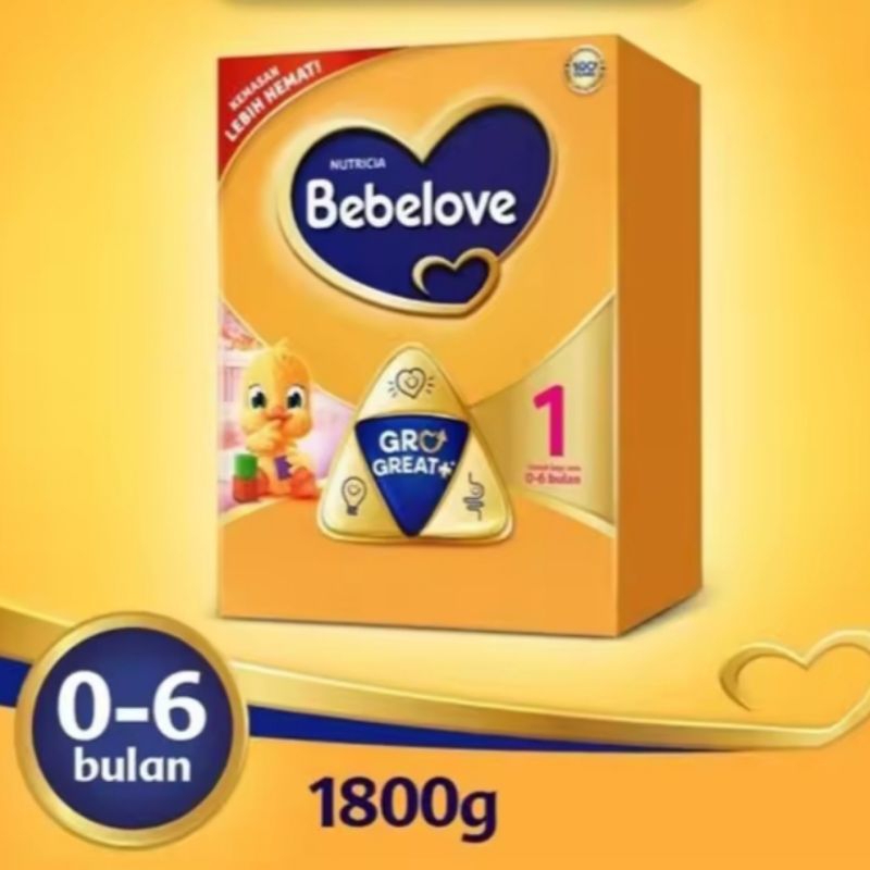 

BEBELOVE 1 1800g GROGREAT+ SUSU FORMULA UNTUK BAYI USIA 0-6 BULAN