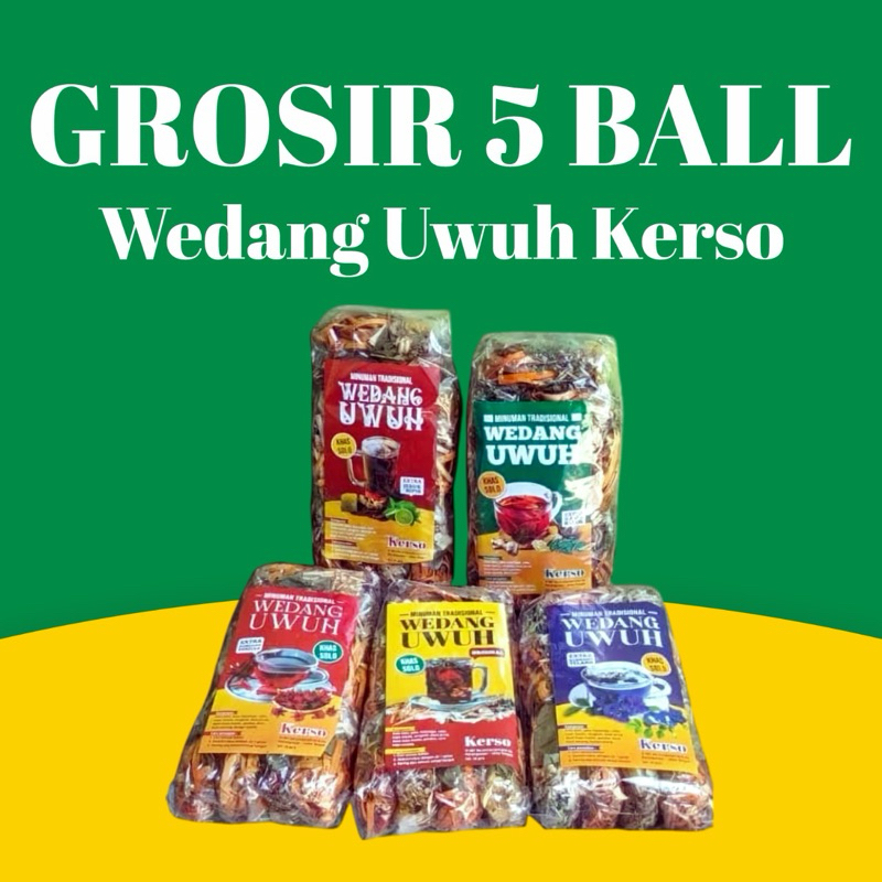 

5 BAL GROSIR PARTAI WEDANG UWUH KERSO KHAS SOLO