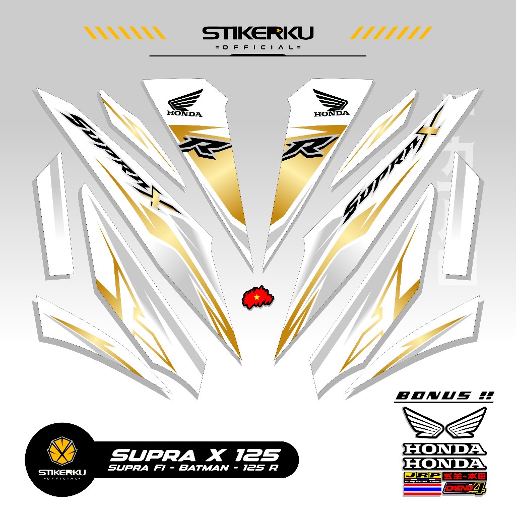 STRIPING SUPRA X 125 MOTIF X52 STIKER SUPRA BATMAN 125 2008 2013 STICKER WAVE 125 STIKERKU DECAL