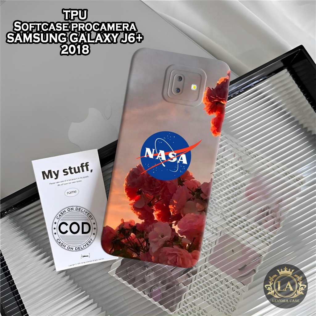 Case Samsung J6+ 2018 - Leviora Case - Fashion Case  - Softcase Samsung J6+ 2018 - Case Pro Camera -