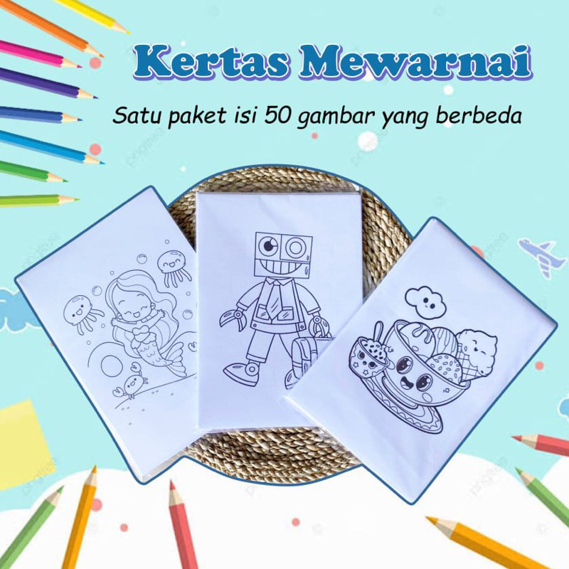 

KERTAS MEWARNAI 50 LEMBAR HVS A5