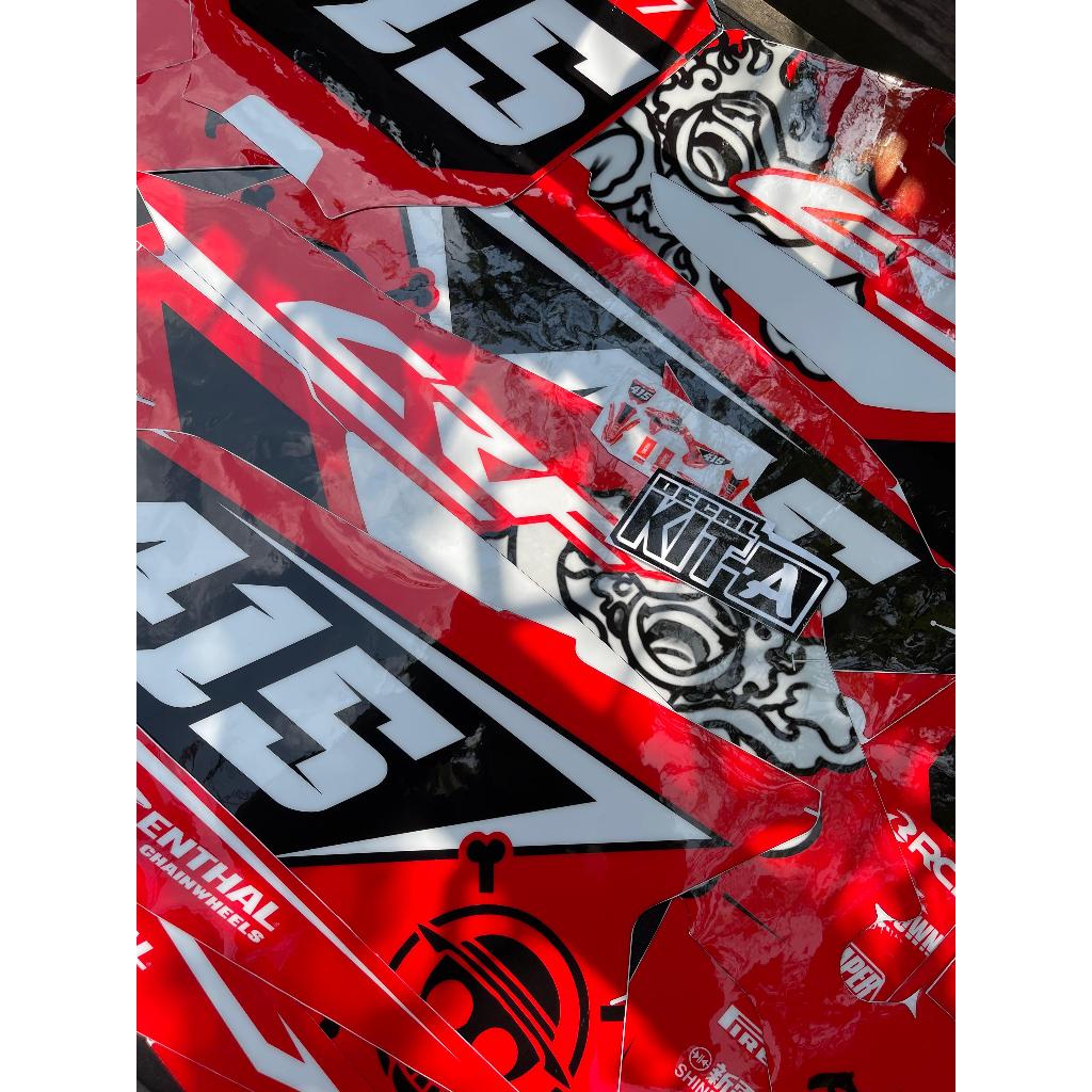 Decal sticker striping CRF 450 Motif anime one piece I5-030