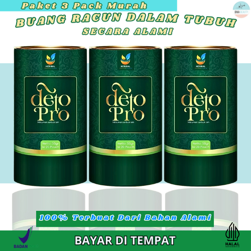 

Paket 3 Murah Teh Celup Deto Pro Membantu Membuang Kotoran Dalam Usus Mendetoks Tubuh