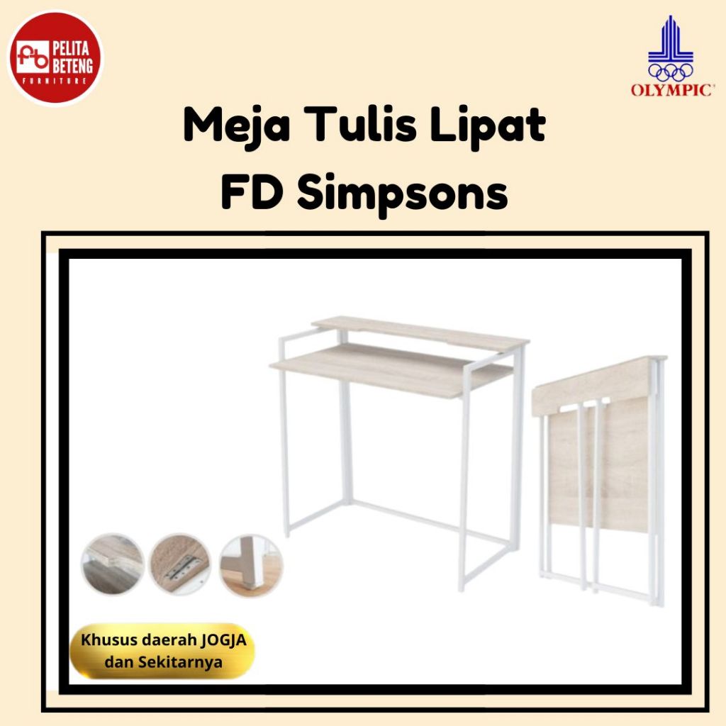 Olympic Meja Lipat Folding Desk Simpsons