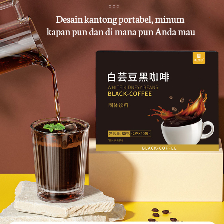 

❤️24H Pengiriman Cepat❤️【Diskon super 50%】Kacang Merah Putih Kopi Hitam/Kopi Diet Pelangsing Ampuh/Pelangsing Perut Buncit Wanita/Kopi Rendah Gula/Penurun Berat Badan/Black Coffee/Kopi Hitam Instan
