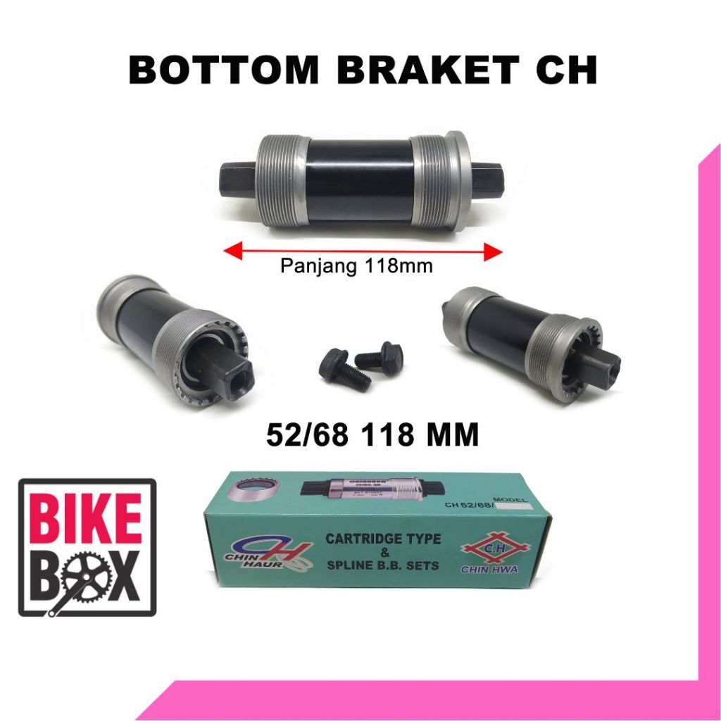BOTTOM BRACKET BB 52/68 118mm