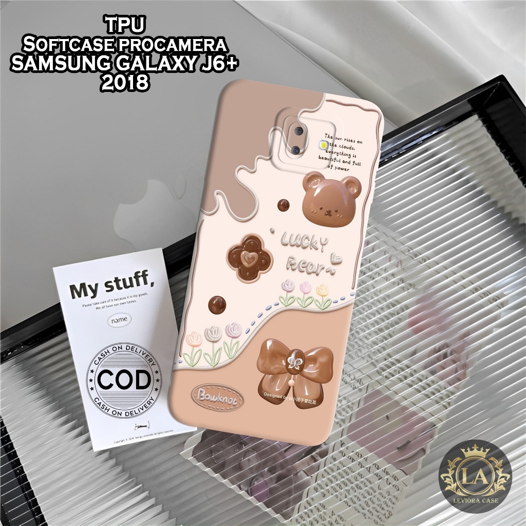 Case Samsung J6+ 2018 - Leviora Case - Fashion Case Bear - Softcase Samsung J6+ 2018 - Case Pro Came